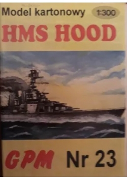 Model kartonowy HMS Hood nr.23