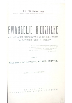 Ewangelje Niedzielene ,1936r.