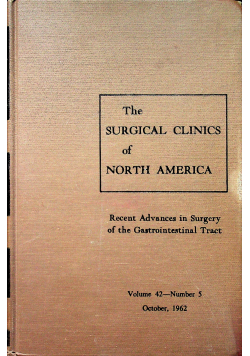 The surgicalclinics of North America