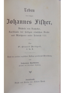Leben des leligen,1904r.