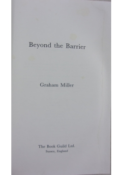 Beyond the Barrier