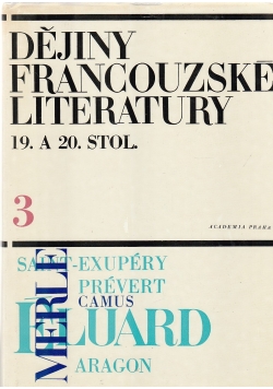 Dejiny francouzke literatury 19 a 29 Stoleti