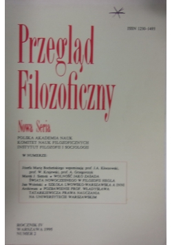 Przegląd Filozoficzny ,Nr 2