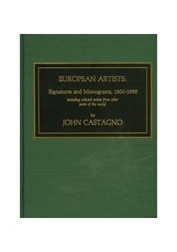 European Artists: Signatures and Monograms, 1800-1990