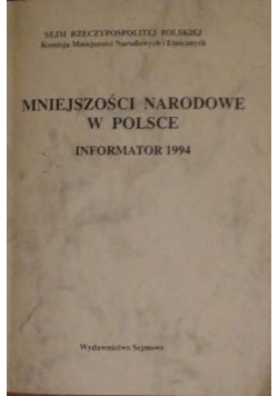 Mniejszości Narodowe w Polsce informator 1994