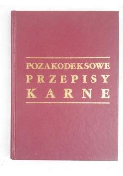 Pozakodeksowe przepisy karne