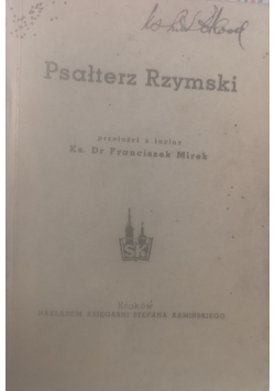 Psałterz Rzymski, 1947 r.