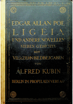 Ligeia und Andere Novellen  Sieben Gedichte 1920 r.