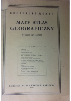 Mały atlas geograficzny, 1947 r.