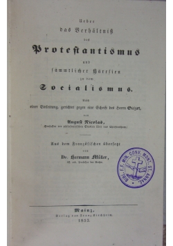 Proteftantismus, 1853 r.