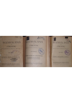 Przemyślenia dla zakonnic T.I-III, 1926 r.