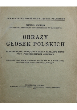 Obrazy głosek Polskich 1925 r.