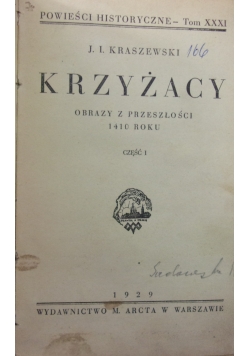 Krzyżacy, 1929 r., 2 tomy