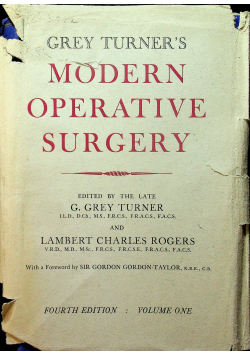 Modern Operative Surgery Tom I