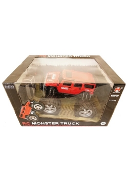 Auto na radio Monster Truck czerwony
