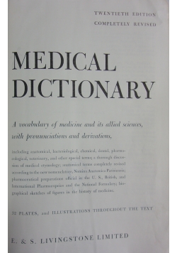 Stedmans' medical dictionary