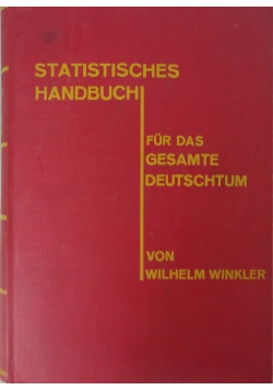 Statistisches bandbuch, 1927r.
