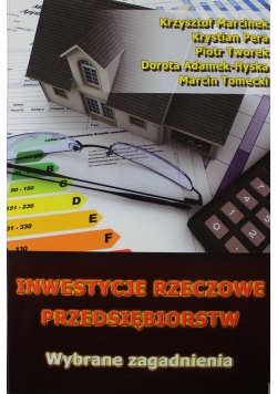 Inwestycje rzeczowe przedsiębiorstw
