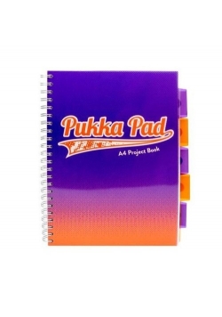 Kołozeszyt A4 Pukka Pad Fusion w kratkę 200 kartek niebieski