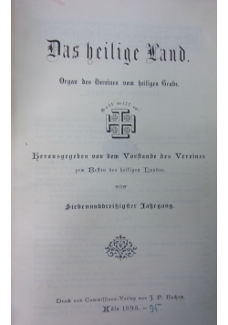 Das heilige Land, 1893r.