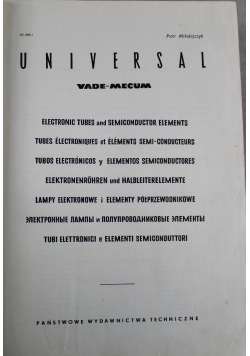 Universal Vademecum Lampy elektronowe i elementy półprzewodnikowe