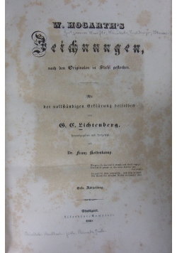 Beichnungen, 1840 r.