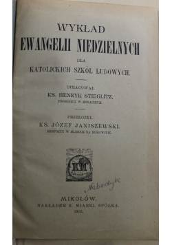 Wykład Ewangelii niedzielnych 1912 r.