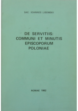De serviti is communi et minutis episoporum Poloniae