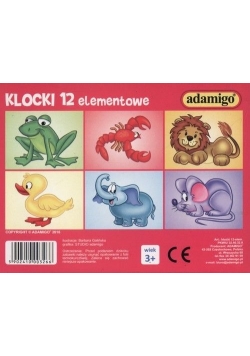Klocki 12 elementowe Nowe