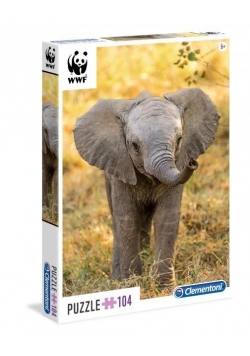 Puzzle 104 WWF Słoń