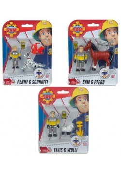 Strażak Sam Figurka ze zwierzątkiem, 3 rodzaje
