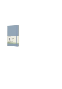 Kalendarz 2019 tygodniowy Moleskine 12M L  twarda oprawa, cinder blue