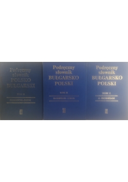 Podręczny słownik bułgarsko polski.Zestaw  3 książek