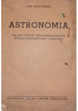 Astronomia, 1938r.