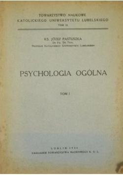 Psychologia ogólna Tom 1, 1946 r.