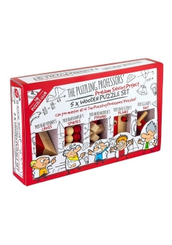 Łamigłówka The Puzzling Professors' 5 x Wooden Puzzle Set