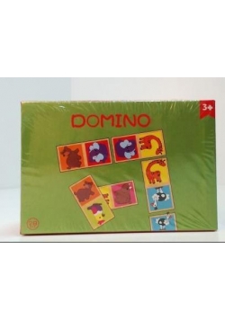 Drewniane domino w pudełku