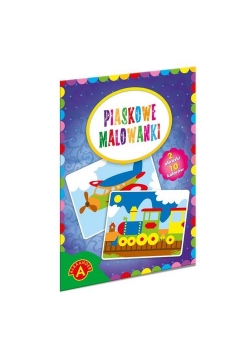 Piaskowe malowanki Pociąg samolot