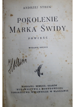 Pokolenie Marka Świdy, 1929r.