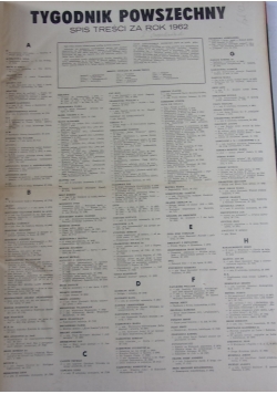 Tygodnik powszechny, 52 numery