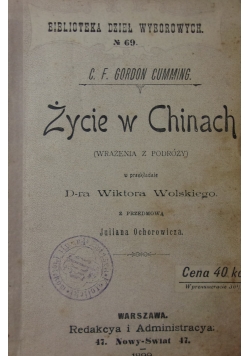 Życie w Chinach, 1899 r.