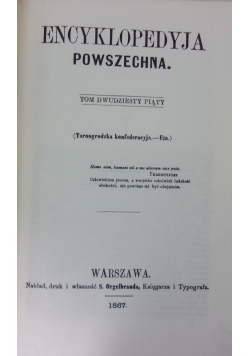 Encyklopedyja Powszechna, Tom 25, reprint z 1867r.