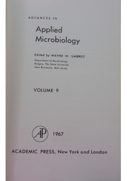 Advances in Applied Microbiology