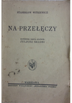 Na przełęczy, 1924 r.