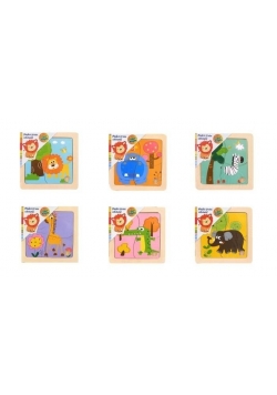 Puzzle drewniane zwierzęta Afryki