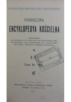 Podręczna encyklopedya kościelna, 1907r.