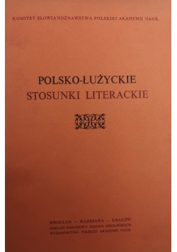 Polsko Łużyckie stosunki literackie