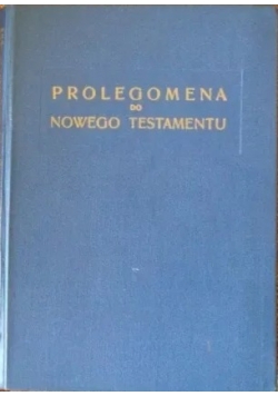 Prolegomena do Nowego Testamentu
