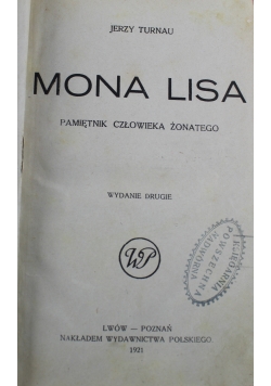 Mona Lisa 1921 r.