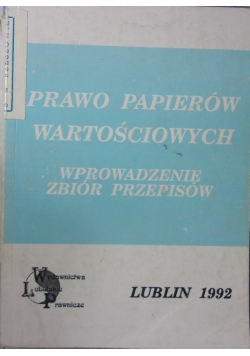Prawo papierów wartościowych